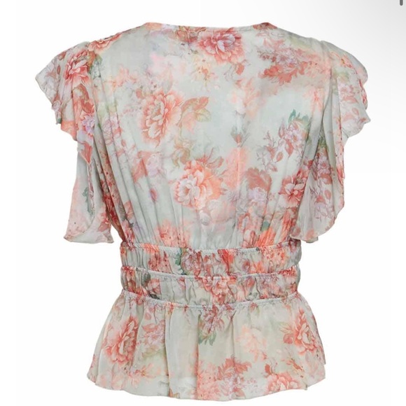 Floral guess top Joandra top BNWT - Picture 2 of 5